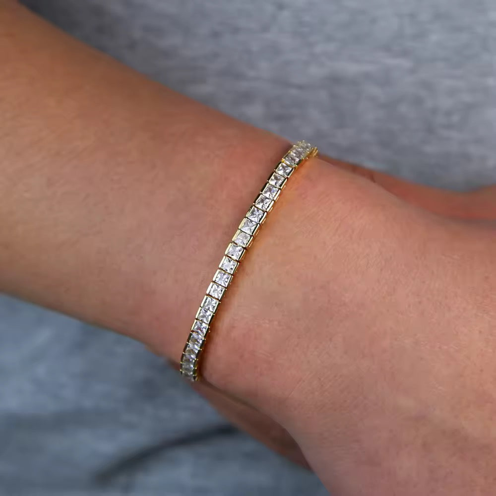 Tennis Square Bracelet