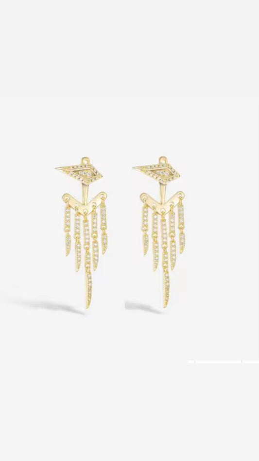 Aurora Spike Chandelier Earrings