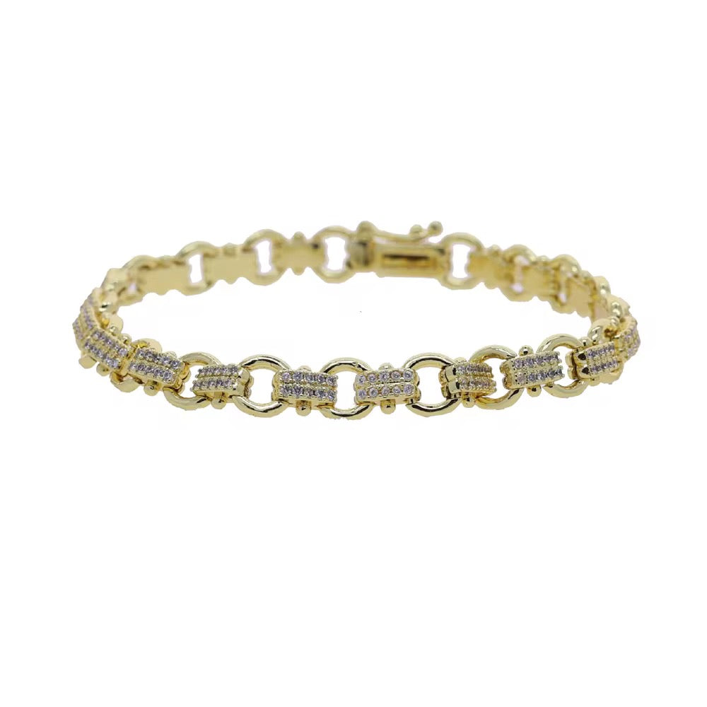 Square zircon bracelet