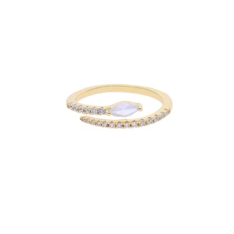 Snake Sparkling Ring
