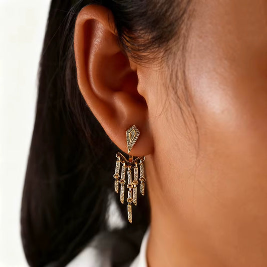 Aurora Spike Chandelier Earrings